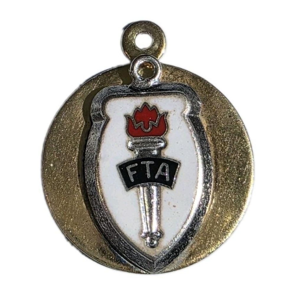 Vintage O.C. Tanner FTA Future Teachers America Torch Charm 1/20 12K GF